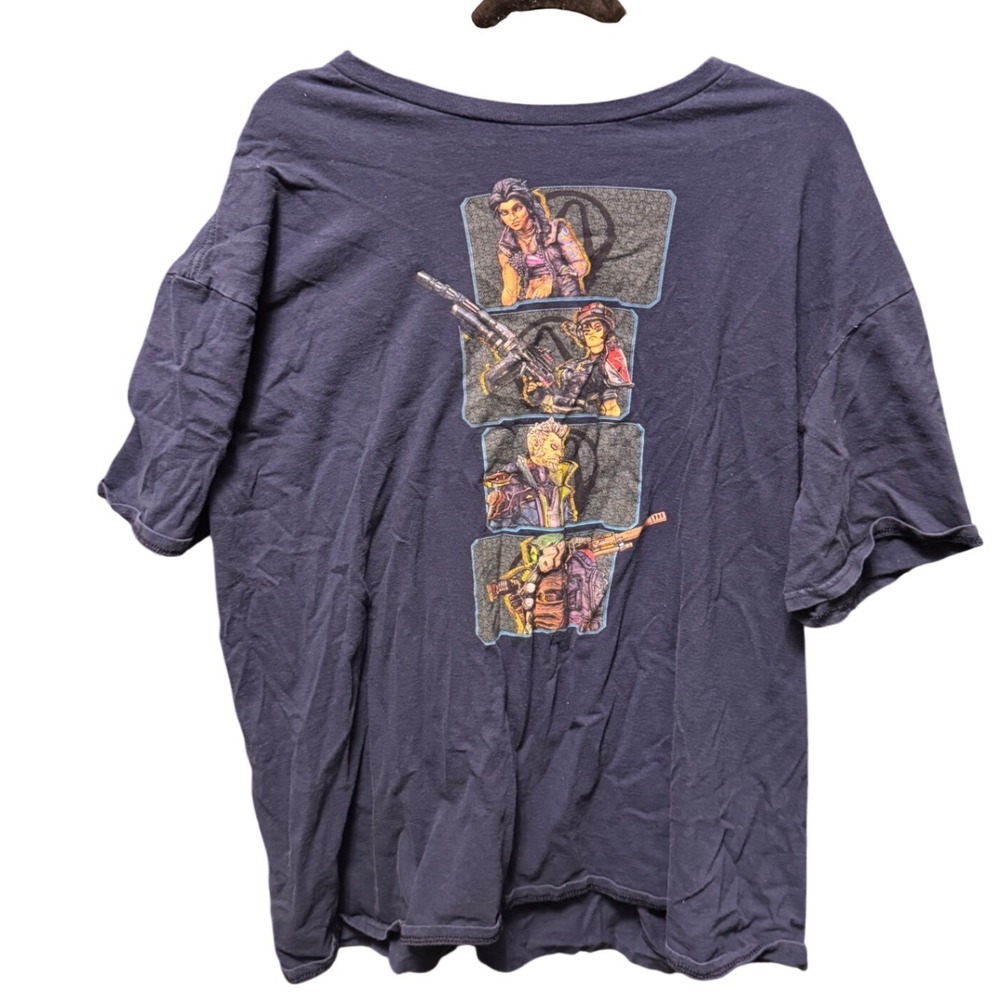 Borderlands 3 Graphic Tee Shirt 2XL Blue Good‎ Vault Hunters Gaming 2019 Gearbox
